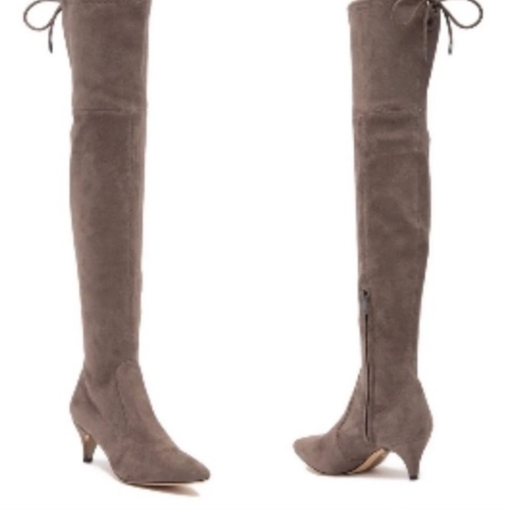 Sam Edelman suede above knee boots, color TAN, size 7